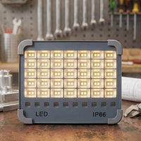 Solar flood light white bg