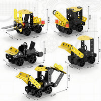 Crane model built with Aditi Mecha Racer STEM kit components