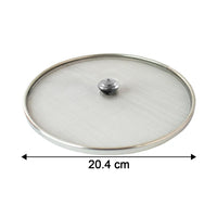 Lightweight fine mesh stainless steel food net cover for kitchen and tabletop.