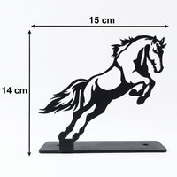 Contemporary iron horse ornament for desk or shelf