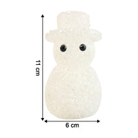 Snowman-shaped decorative LED lamp with warm soft lighting