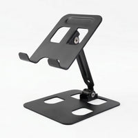 Durable metal phone stand for tabletop use