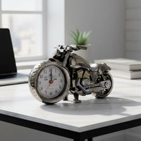 Decorative motorcycle motorbike alarm clock as home decor item