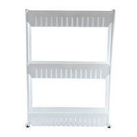 3 layer kitchen organizer rack on countertop for household storage