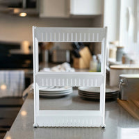 Multipurpose rack for kitchen and bathroom storage solutions
