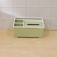 Organizer box in use on desk for storage