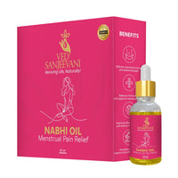 Pain relief navel oil bottle for menstrual cramps