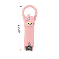 Safe and fun cartoon nail clipper for kids with colorful handle