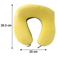 Cosy plush neck pillow for long trips and office naps