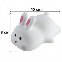 Soft silicone bunny lamp for kids night time comfort