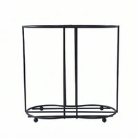 Modern metal beverage cup organizer rack for countertops