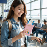 Travel document organizer holder case