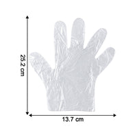 Stack of 100 disposable gloves in packaging, suitable for hygiene tasks