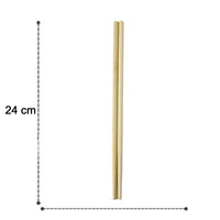 Length comparison image of 24 cm bamboo chopsticks
