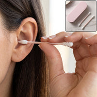 Flexible reusable ear swabs with 4 tip designs