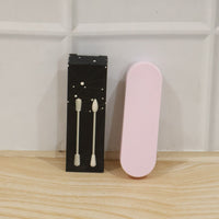 Durable reusable silicone swabs with storage case