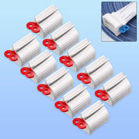 10-piece plastic tube squeezer set to save toothpaste and creams