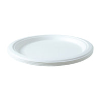 Classic round disposable serving plate for snack servings