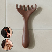 Wooden scalp massager designed for relaxing head and neck massage