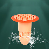 Plastic drain strainer effectively preventing hair blockage in bathroom drain