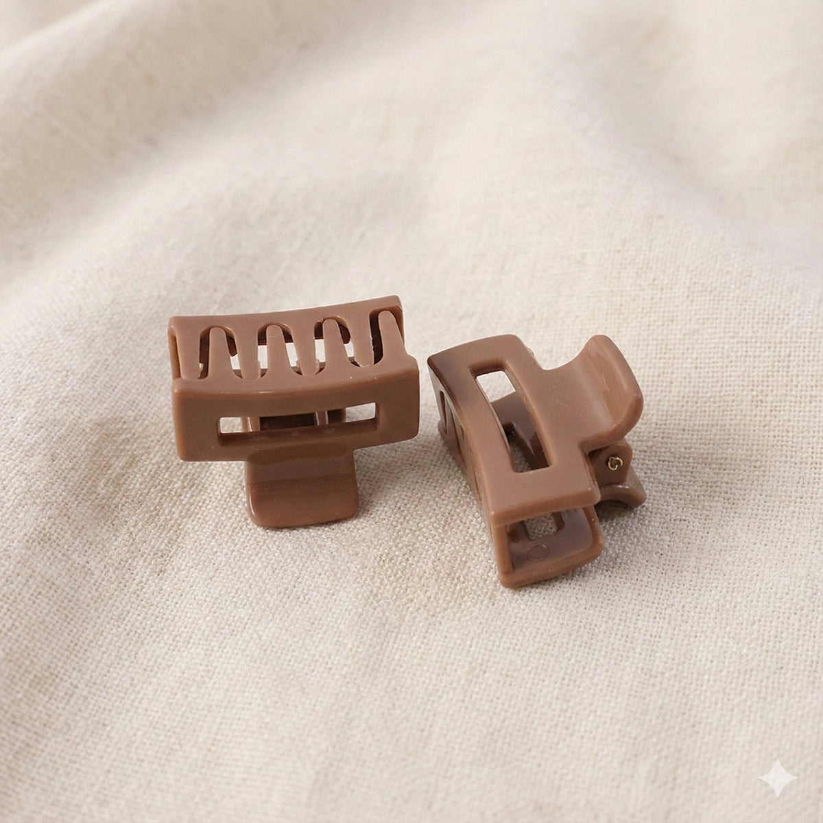Mini hair grip clips set showcasing durable plastic material