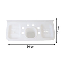 Modern plastic soap dish providing a clean and organized solution for kitchen sinks.