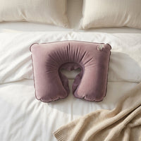 Neck pillow inflation valve detail