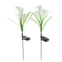 LED flower light powered by solar energy lighting garden pathway