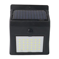 Night time security with waterproof solar powered LED wall lamp