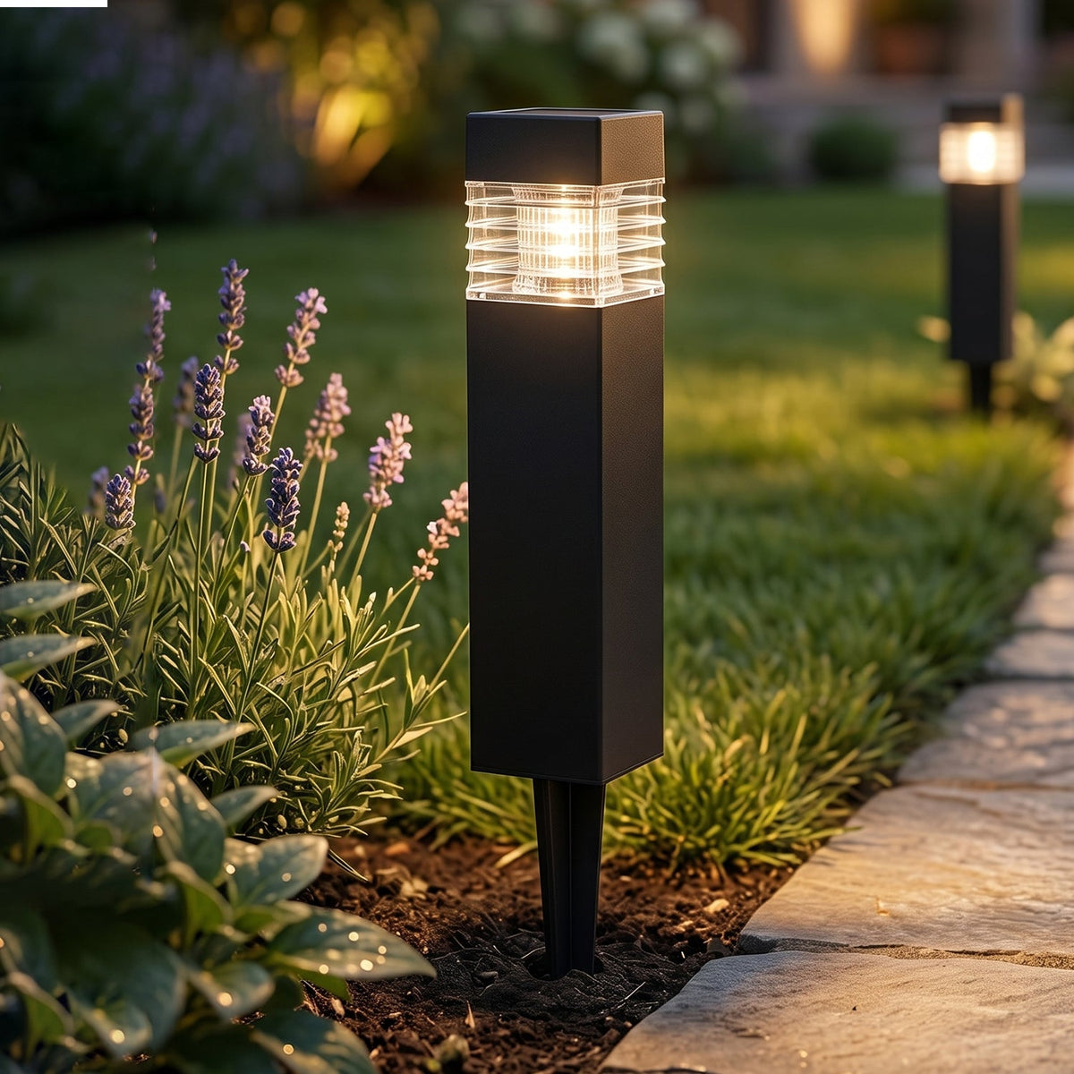Pathway solar LED lamp for garden waterproof outdoor use