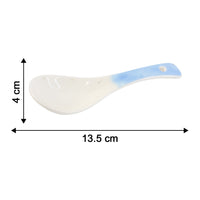 Serving ladle ceramic spoon 14 cm with deep bowl for sauces and gravies