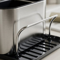 Freestanding stainless steel sink rack for kitchen tools