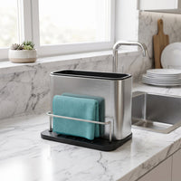 Stainless steel sink rack with drainage for kitchen tools