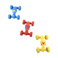 Off road stunt car toy with pull back action for children