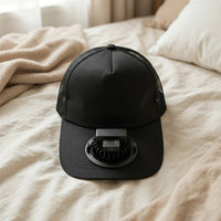 Stylish portable USB cooling cap for outdoor use