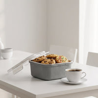 Square Stainless Steel Food Storage Container – 400ml Airtight