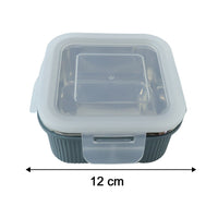 Square Stainless Steel Food Storage Container – 400ml Airtight