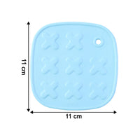 Close-up of textured, non-slip surface on a heat-resistant cup coaster