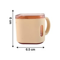 Dimensions and size chart of square tea cup set