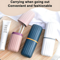 Set of two travel toothbrush cases from BrushedUp brand