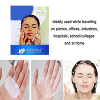 Travel pack of jasmine-scented portable hand wash strips.