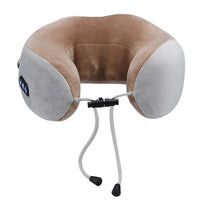Detailed features of the neck massager showing vibration controls