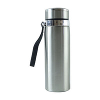 Hot and cold beverage flask for travel and outdoor use
