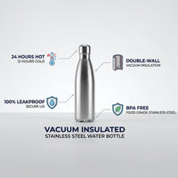 1L thermal water bottle for office, school and outdoors