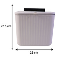 Size diagram of 25x22 cm compact kitchen dustbin