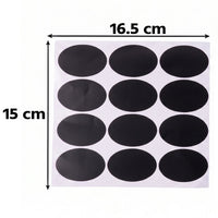 Erasable chalkboard stickers for spice jars and storage