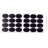 Removable oval jar labels with liquid chalk pen