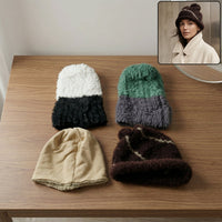 Beanie styled on mannequin in winter outfit