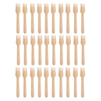 Close-up of smooth, splinter-free tines on 160mm wooden fork