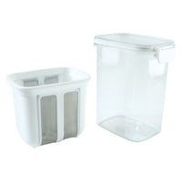 Fine mesh strainer basket designed for creamy homemade Greek yogurt preparation.